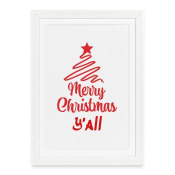 Christmas Christmas Christmas Christmas Christmas - Framed poster (27 × 37 cm) - white - Front