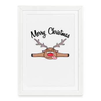 Christmas Christmas Gift - Framed poster (27 × 37 cm) - white - Front