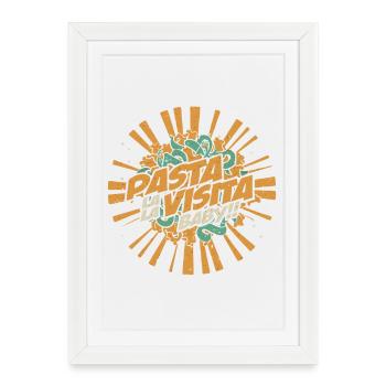 Pasta Vista Baby - Affiche encadrée (27 × 37 cm) - blanc - Devant