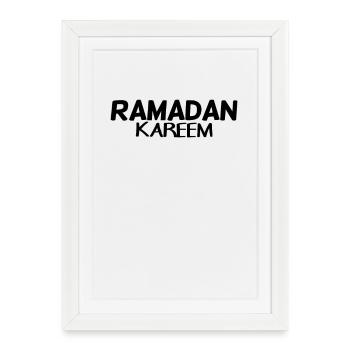 Ramadan Kareem - Affiche encadrée (27 × 37 cm) - blanc - Devant