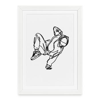 Breakdancer - Framed poster (27 × 37 cm) - white - Front