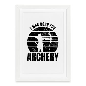 Proverbe de l’archer - Affiche encadrée (27 × 37 cm) - blanc - Devant