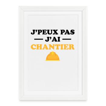 I can't I have a site - Framed poster (27 × 37 cm) - white - Front
