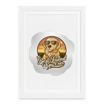 Ultimate Friendship Dog Design - Framed poster (27 × 37 cm) - white - Front