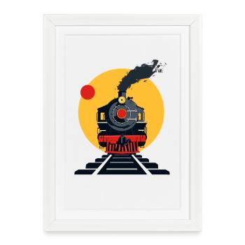 Railway Drawing - Framed poster (27 × 37 cm) - white - Front