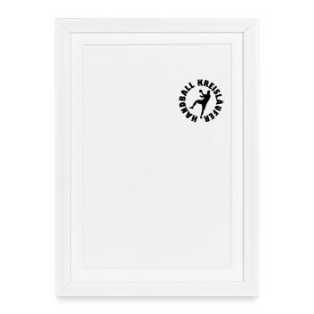Handball Joueur Ballon de handball - Affiche encadrée (27 × 37 cm) - blanc - Devant