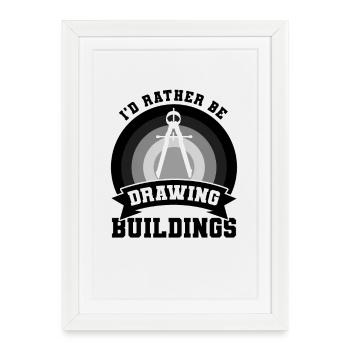 Architects Witz - Framed poster (27 × 37 cm) - white - Front