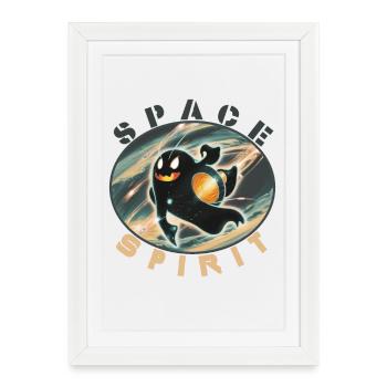 Cosmic Space Adventure - Framed poster (27 × 37 cm) - white - Front