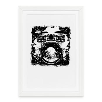 Trapset Drawing - Framed poster (27 × 37 cm) - white - Front