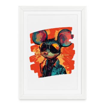 Mouse - Framed poster (27 × 37 cm) - white - Front
