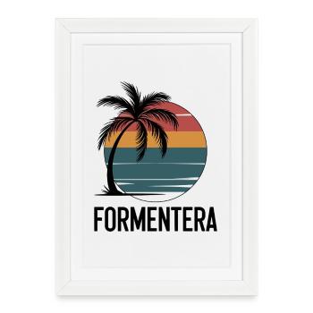 Formentera, Îles Baléares - Affiche encadrée (27 × 37 cm) - blanc - Devant