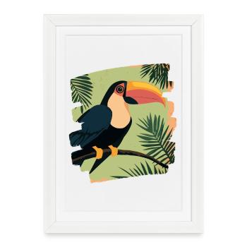Toucan - Framed poster (27 × 37 cm) - white - Front