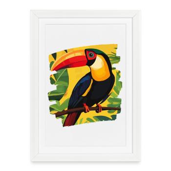 Toucan - Framed poster (27 × 37 cm) - white - Front