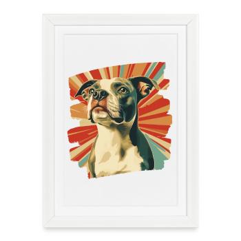 Staffordshire américain 2 - Affiche encadrée (27 × 37 cm) - blanc - Devant