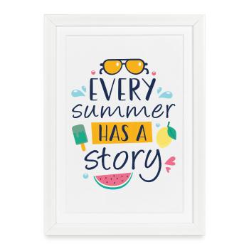 Every Summer has a Story - Framed poster (27 × 37 cm) - white - Front