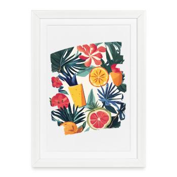 Summer - Framed poster (27 × 37 cm) - white - Front