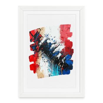 France Flag French - Framed poster (27 × 37 cm) - white - Front