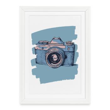 Camera Photo Camera Photographer Female Photographer - Framed poster (27 × 37 cm) - white - Front