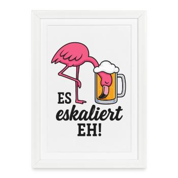 C’est en train de s’intensifier ! DE TOUTE FAÇON! - Affiche encadrée (27 × 37 cm) - blanc - Devant