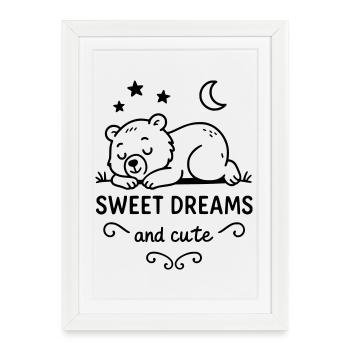 sweetdreams - Framed poster (27 × 37 cm) - white - Front