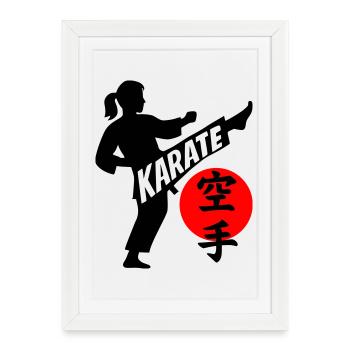 Karate - Framed poster (27 × 37 cm) - white - Front
