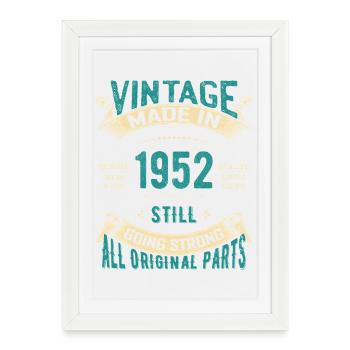 Vintage 1952 Made in Still Going Strong - Framed poster (27 × 37 cm) - white - Front