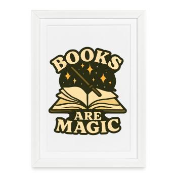 Magic Book Spell Illustration - Framed poster (27 × 37 cm) - white - Front