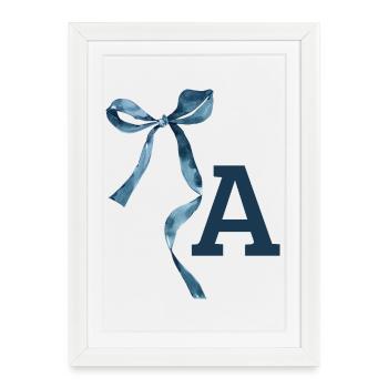 Monogram Gift Idea - Framed poster (27 × 37 cm) - white - Front