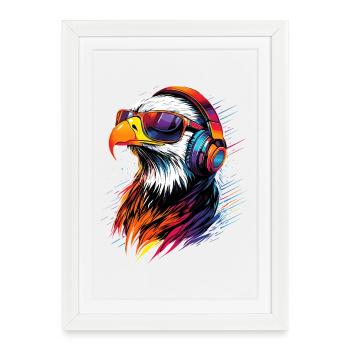 Eagle Bald Eagle Golden Eagle White-tailed Eagle - Framed poster (27 × 37 cm) - white - Front