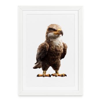Eagle Bald Eagle Golden Eagle White-tailed Eagle - Framed poster (27 × 37 cm) - white - Front