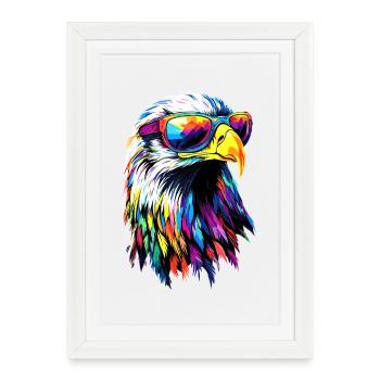 Eagle Bald Eagle Golden Eagle White-tailed Eagle - Framed poster (27 × 37 cm) - white - Front