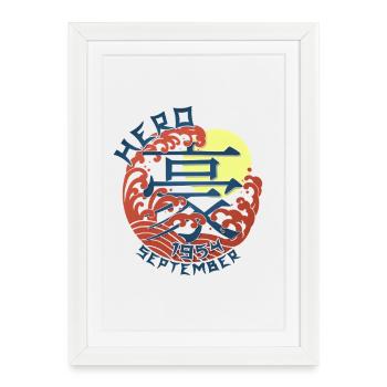 Japan Hero since September 1954 Birthday Gift - Framed poster (27 × 37 cm) - white - Front