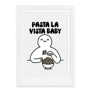 Pâtes la vista bébé - Affiche encadrée (27 × 37 cm) - blanc - Devant