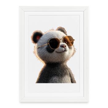 Panda Bear Giant Pandas Giant Panda Cute Panda Bear - Framed poster (27 × 37 cm) - white - Front