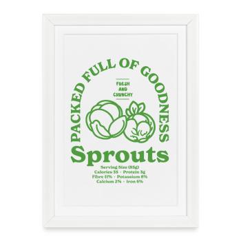 choux - Affiche encadrée (27 × 37 cm) - blanc - Devant