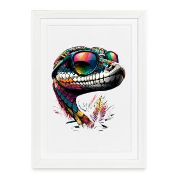snake, python, cobra, rattlesnake, snakes - Framed poster (27 × 37 cm) - white - Front