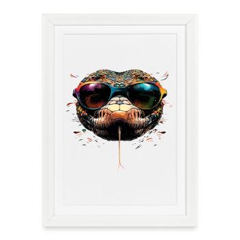 snake, python, cobra, rattlesnake, snakes - Framed poster (27 × 37 cm) - white - Front