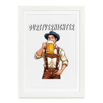 MAN Beer - Framed poster (27 × 37 cm) - white - Front