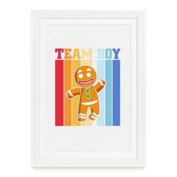 Pregnancy Birth Gingerbread Christmas - Framed poster (27 × 37 cm) - white - Front