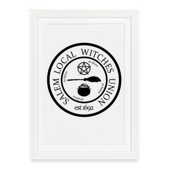 Salem Local Witches Union Halloween - Framed poster (27 × 37 cm) - white - Front