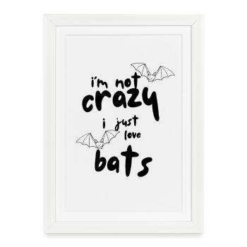 bats - Framed poster (27 × 37 cm) - white - Front