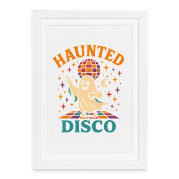Ghost Disco Halloween - Framed poster (27 × 37 cm) - white - Front