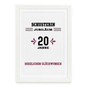 20e anniversaire de Shoemaker 20e anniversaire de Shoemaker - Affiche encadrée (27 × 37 cm) - blanc - Devant