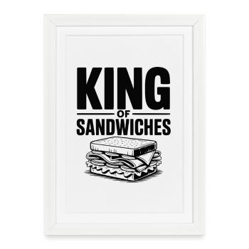 King of Sandwiches - Framed poster (27 × 37 cm) - white - Front