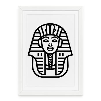 pharaon - Affiche encadrée (27 × 37 cm) - blanc - Devant