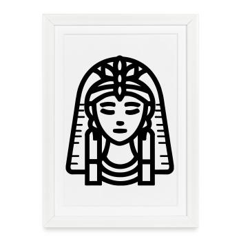 pharaon - Affiche encadrée (27 × 37 cm) - blanc - Devant