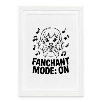 K-Pop Fanchant Korea Music - Framed poster (27 × 37 cm) - white - Front