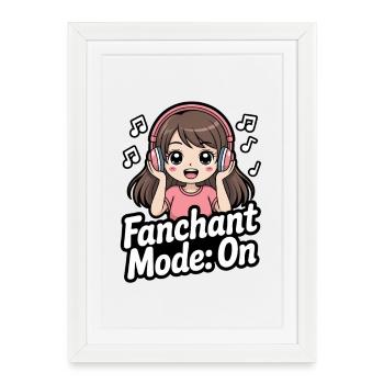 K-Pop Fanchant Korea Music - Framed poster (27 × 37 cm) - white - Front