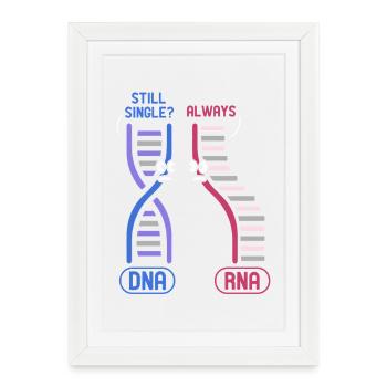 Professeur de biologie Biologiste Biologiste en microbiologie - Affiche encadrée (27 × 37 cm) - blanc - Devant
