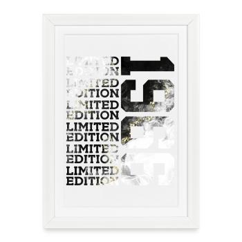 60 ANS ÉDITION LIMITÉE 1966 60E ANNIVERSAIRE - Affiche encadrée (27 × 37 cm) - blanc - Devant